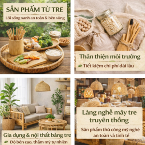sản phẩm từ tre thân thiện môi trường