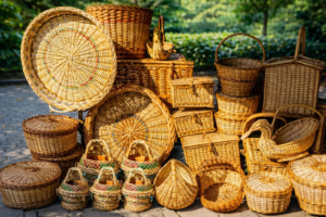 chổ bán giỏ mây tre đan