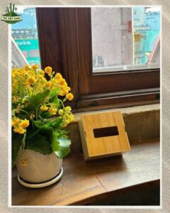 Hộp đựng khăn giấy bằng tre