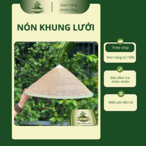 Nón Lá Khung Lưới Thưa Nan Tre Chụp Hình Nghệ Thuật