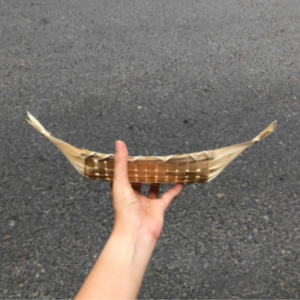 Thuyền Tre Đựng bánh kẹo Trang Trí - Dĩa tre đựng đồ chụp ảnh decor thân thiện môi trường