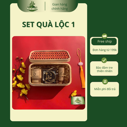Set Quà Phúc Tre Việt Xanh 1